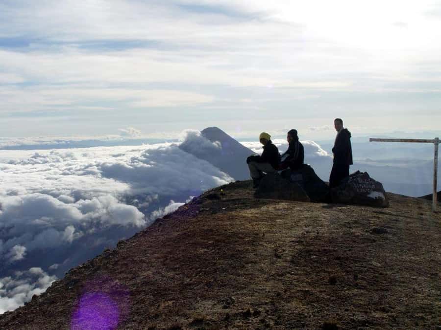 1 Day Acatenango Volcano Hike from Antigua - The first big views and a mountain lunch