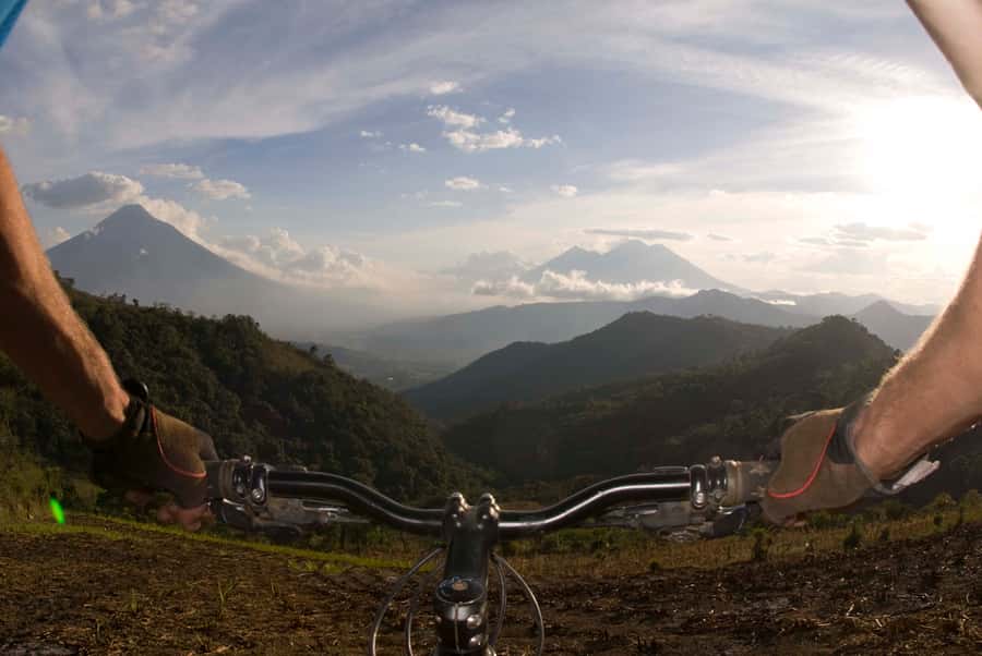 Antigua Guatemala: Half-Day Mountain Bike Tour with Guide - San Andres ruins and the climb that follows