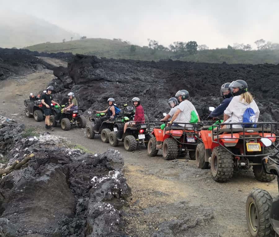 Antigua: Pacaya Volcano ATV Tour - Learning the ATV before the rough trails