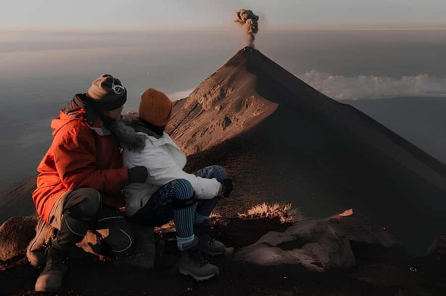 From Antigua: Adventure, 2-Day Hiking to Acatenango Volcano - La Soledad and the steep trail upward