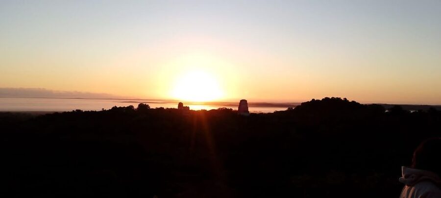 From Flores: Tikal Sunset Tour - The ride back to Flores after dark