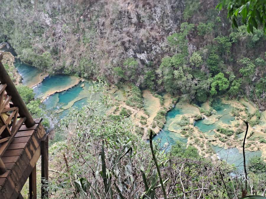 From Guatemala City to Semuc Champey in one day. - The viewpoint, pools, and Cahabón River