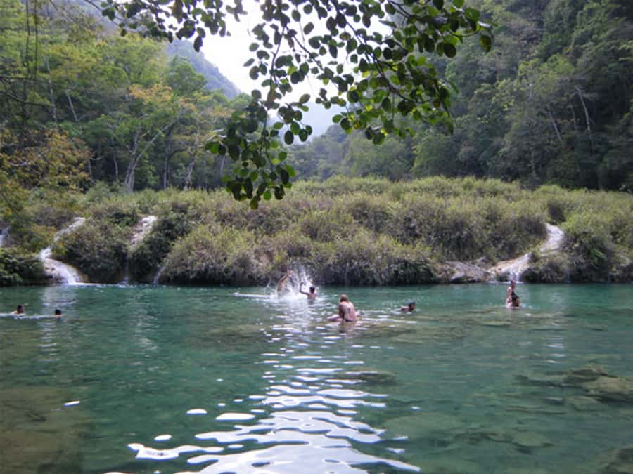 From Lanquin: Semuc Champey Park and Kanba Cave Guided Tour - A half-hour float on the Kahabon River