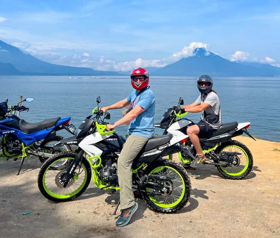Lake Atitlán Motorcycle Adventure - Viewpoints that show Lake Atitlán from different sides