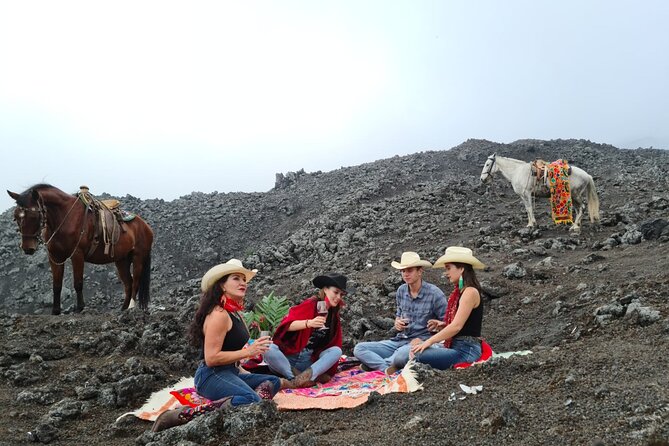 Pacaya Volcano Luxury Sunset Horseback Riding Tour/ Dinner Cooked by-Lava Chef - The ride back under changing light