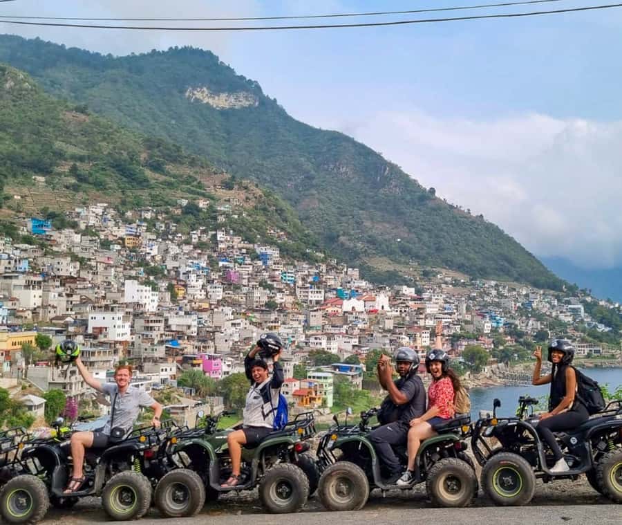 Panajachel: Lake Atitlan Villages ATV Tour - Santa Catarina Palopo: textiles, symbols, and village coffee