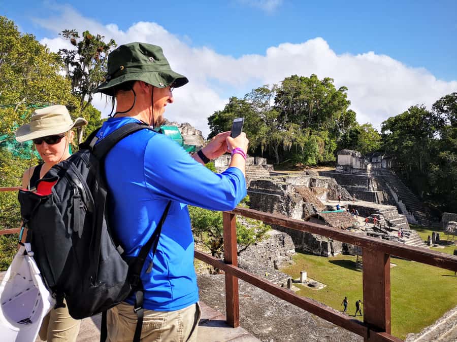 Tikal Sunrise, Archeological focus and Wildlife Spotting - The North Acropolis, where rulers were buried