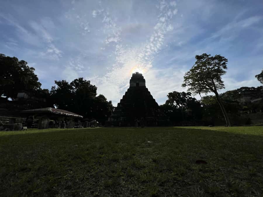Tikal Sunrise, Archeological focus and Wildlife Spotting - The Great Plaza and Tikal’s most famous view