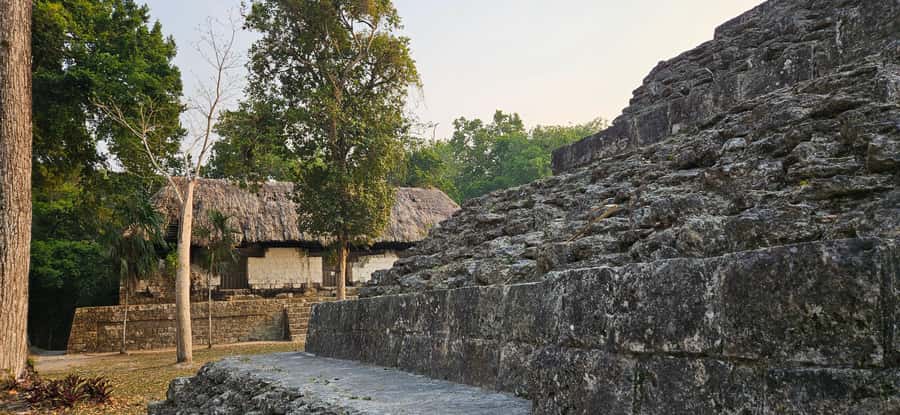 Yaxha at sunset with transportation, guide plus entrance - Key points at a glance