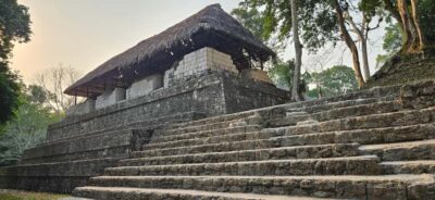 Yaxha at sunset with transportation, guide plus entrance